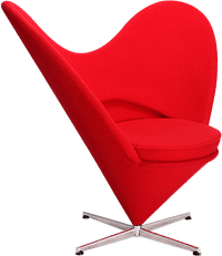 Heart Chair Deep Red image.