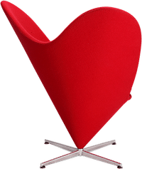 Heart Chair Deep Red image.