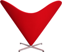 Heart Chair Deep Red image.