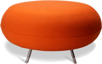 Breakout Area Stool, Atrium Stool Wool/Orange image.