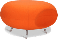 Breakout Area Stool, Atrium Stool Wool/Orange image.