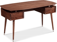 Theo Desk Walnut Veneer image.