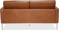 Knoll 2 Seater Sofa Premium Leather/Dark Tan image.