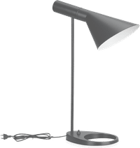 AJ Style Table Lamp Charcoal Grey image.