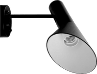 AJ Style Wall Lamp Black image.