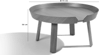 Around Coffee Table - Large Oak Veneer image.
