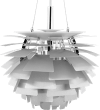 Artichoke Lamp  Aluminium/84 CM image.