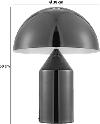 Atollo Style Table Lamp Black image.