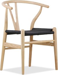 Wishbone (Y) Chair - CH24 Ash/Black image.