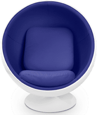 Ball Chair Blue/White/Medium image.