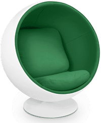 Ball Chair Green/White/Medium image.