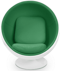 Ball Chair Green/White/Medium image.