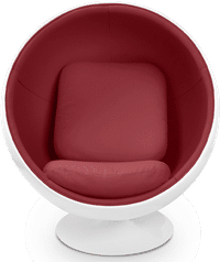 Ball Chair Deep Red/White/Large image.