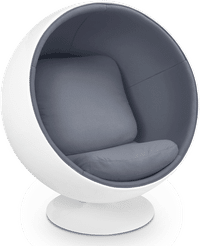 Ball Chair Charcoal Grey/White/Large image.