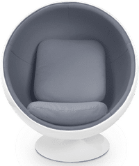 Ball Chair Charcoal Grey/White/Large image.