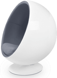 Ball Chair Charcoal Grey/White/Medium image.