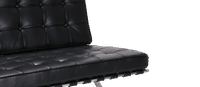 Barcelona 2 Seat Sofa Black  image.