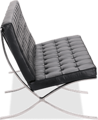 Barcelona 2 Seat Sofa Black  image.