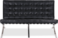 Barcelona 2 Seat Sofa Black  image.