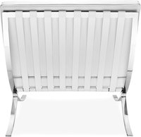 Barcelona Chair Premium Leather/White image.