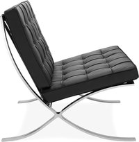 Barcelona Chair Italian Leather/Black image.