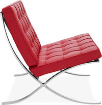 Barcelona Chair Italian Leather/Red image.