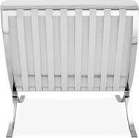 Barcelona Chair Italian Leather/White image.