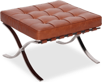 Barcelona Stool  Premium Leather/Camel image.