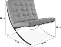 Barcelona Chair Italian Leather/Terracota image.