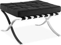 Barcelona Stool  Italian Leather/Black  image.