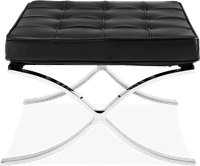 Barcelona Stool  Premium Leather/Black  image.