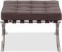Barcelona Stool  Italian Leather/Dark Brown image.