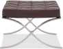 Barcelona Stool  Italian Leather/Dark Brown image.