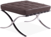 Barcelona Stool  Premium Leather/Mocha image.