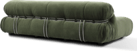 Soriana Style Sofa 3 Seat Bottle Green Velvet image.