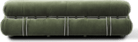 Soriana Style Sofa 3 Seat Bottle Green Velvet image.