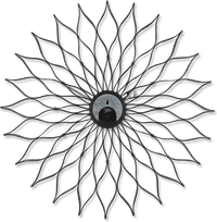 Sunflower Style Wall Clock  Black image.