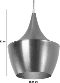Beat Pendant Light - Fat Black / Gold image.