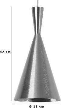 Beat Pendant Light - Tall Black / Gold image.
