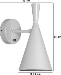 Beat Wall Light White / Gold image.