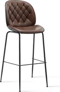 Beetle Style Barstool - Antique Brown Antique Brown/Black image.