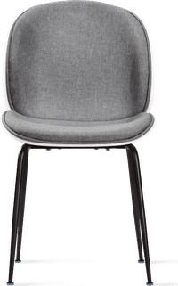 Beetle Style - Half Upholstered Grey/Black image.