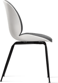 Beetle Style - Half Upholstered Grey/Black image.