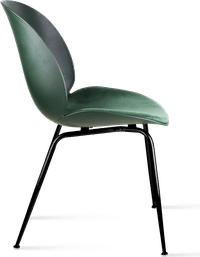 Beetle Style Dining Chair Bottle Green Velvet/Black image.