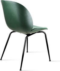 Beetle Style Dining Chair Bottle Green Velvet/Black image.