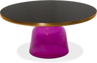 Bell Coffee Table - Large - Glass Violet image.