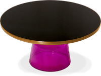 Bell Coffee Table - Large - Glass Violet image.