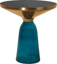 Bell Side Table - Glass Dark Blue image.