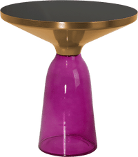 Bell Side Table - Glass Violet image.