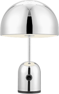 Bell Style Table Lamp Silver image.